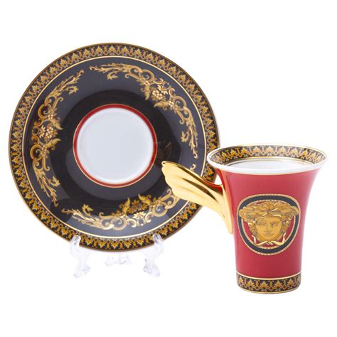 medusa cup and saucer versace|Versace Medusa Modern Cup & Saucer Set .